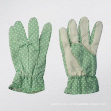 Guantes de jardinería de punto de señora PVC-2602